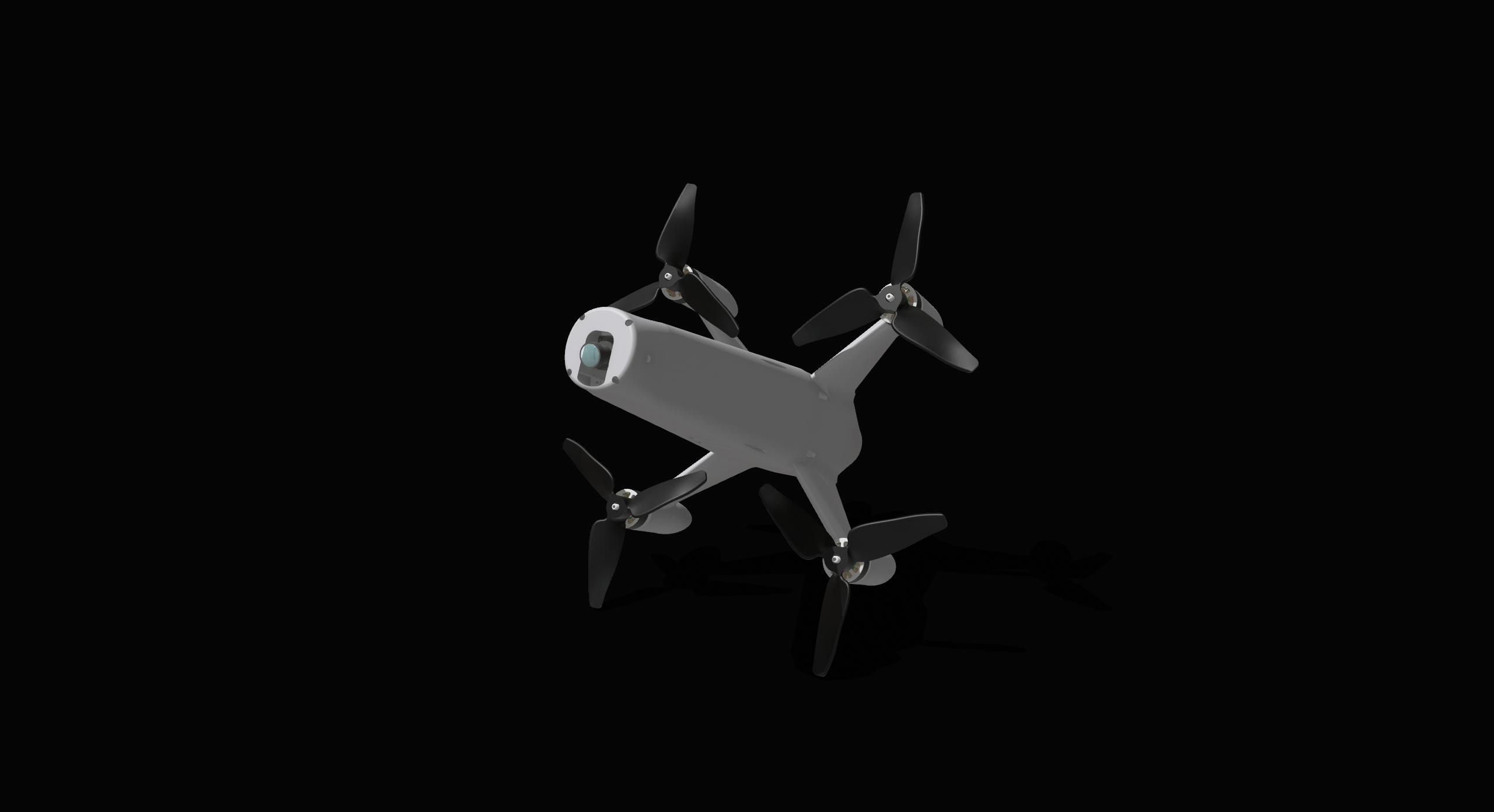 SERN FPV interceptor seen from above